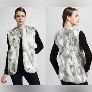 Adrienne Landau Rabbit Fur Vest 
Size L